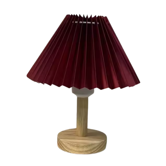 Lámpara de mesa plisada nórdica USB LED regulable 5V